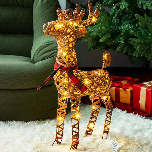 Christmas rattan reindeer - rattan,