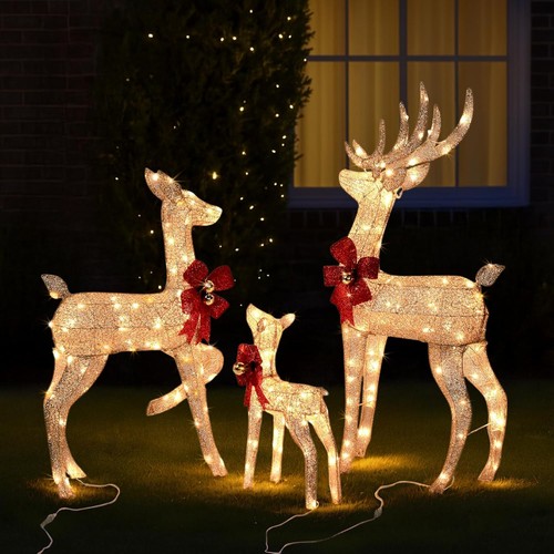 6ft gold deer family set - 6ft,