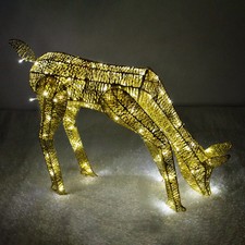 Light Up Grazing Doe Reindeer