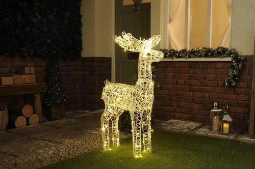 Festive 115cm outdoor reindeer - festive,