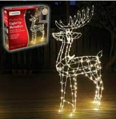 Led light reindeer 115cm - up,
