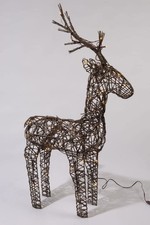 Outdoor Wicker Reindeer