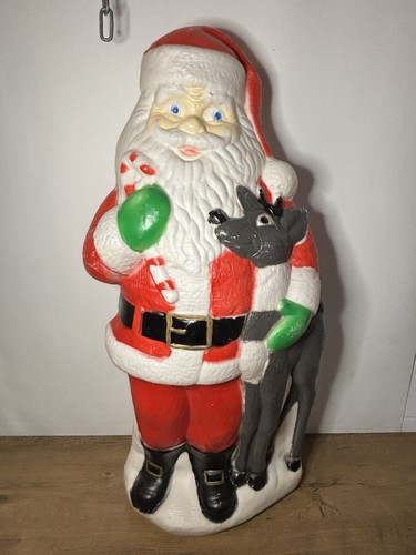 Vintage santa reindeer - 38”,